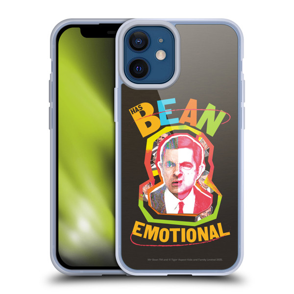Mr. Bean Graphic Art Bean Emotional Soft Gel Case for Apple iPhone 12 Mini