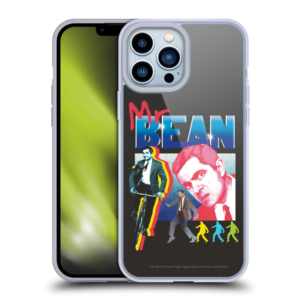 Mr. Bean Graphic Art Bike Soft Gel Case for Apple iPhone 13 Pro Max