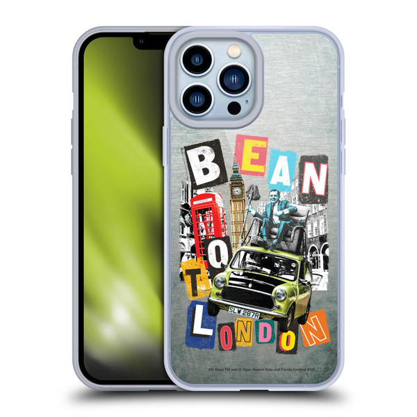 Mr. Bean Graphic Art Bean To London Soft Gel Case for Apple iPhone 13 Pro Max