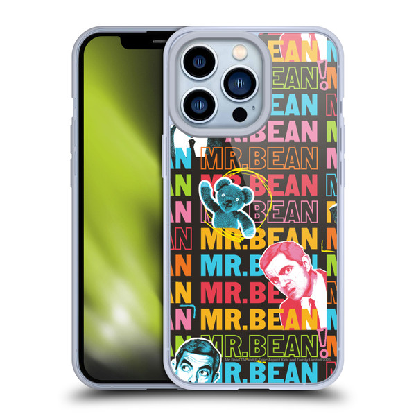 Mr. Bean Graphic Art With Teddy Soft Gel Case for Apple iPhone 13 Pro