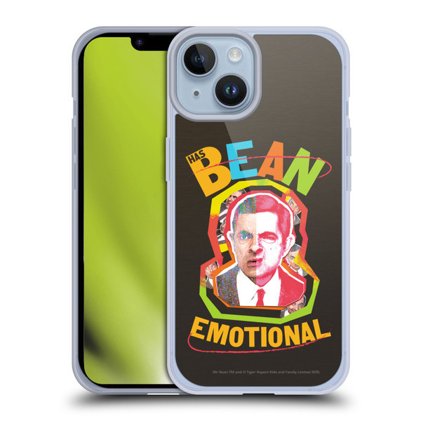 Mr. Bean Graphic Art Bean Emotional Soft Gel Case for Apple iPhone 14