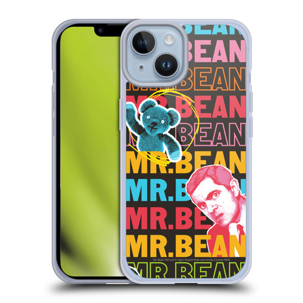 Mr. Bean Graphic Art With Teddy Soft Gel Case for Apple iPhone 14