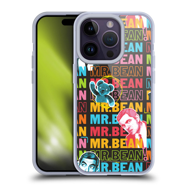 Mr. Bean Graphic Art With Teddy Soft Gel Case for Apple iPhone 14 Pro