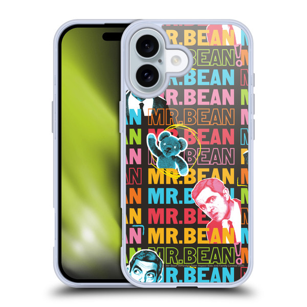 Mr. Bean Graphic Art With Teddy Soft Gel Case for Apple iPhone 16