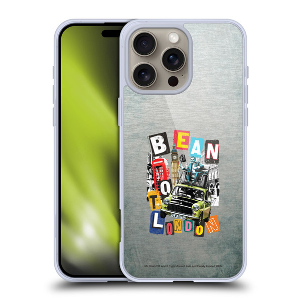 Mr. Bean Graphic Art Bean To London Soft Gel Case for Apple iPhone 16 Pro Max
