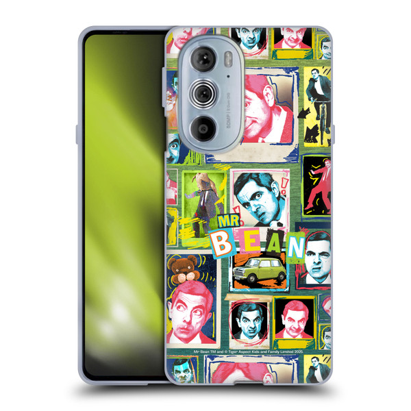 Mr. Bean Graphic Art Collage Soft Gel Case for Motorola Edge X30