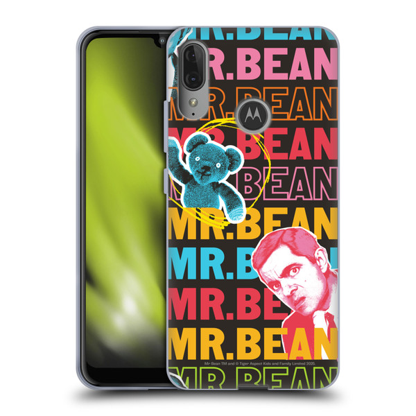 Mr. Bean Graphic Art With Teddy Soft Gel Case for Motorola Moto E6 Plus