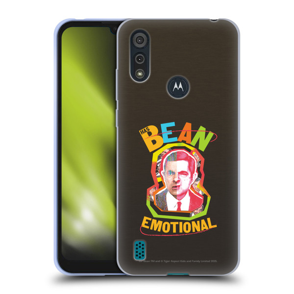 Mr. Bean Graphic Art Bean Emotional Soft Gel Case for Motorola Moto E6s (2020)