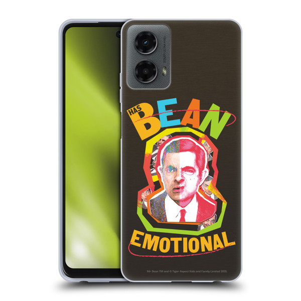 Mr. Bean Graphic Art Bean Emotional Soft Gel Case for Motorola Moto G (2024)