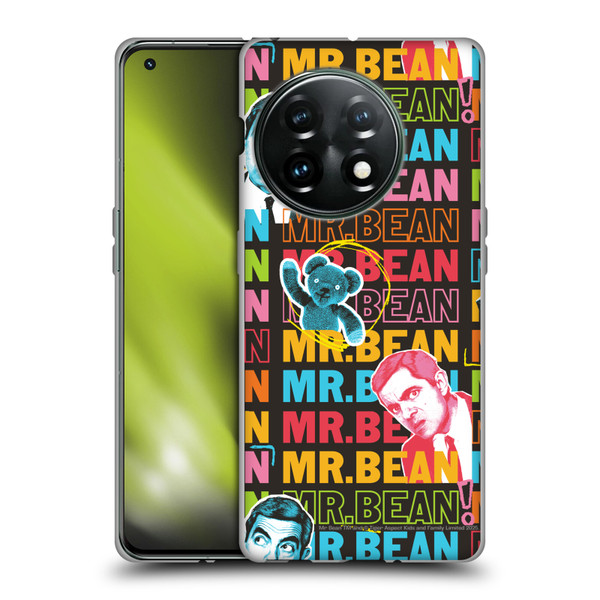 Mr. Bean Graphic Art With Teddy Soft Gel Case for OnePlus 11 5G