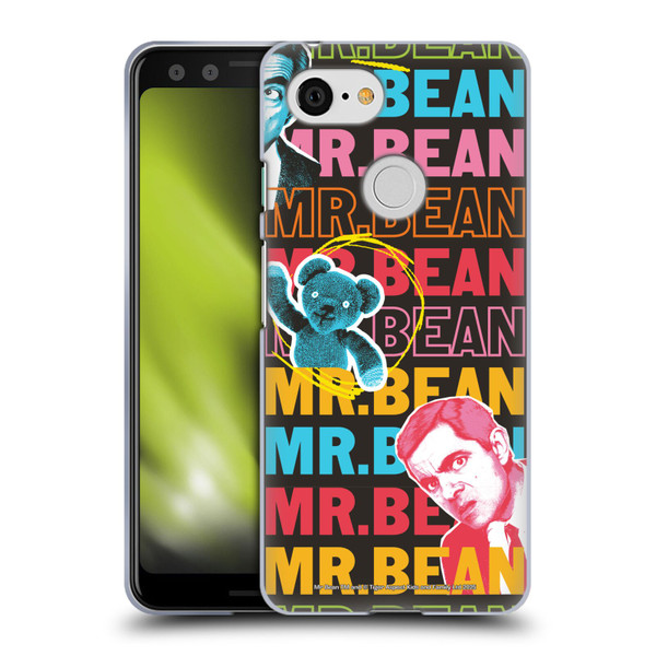Mr. Bean Graphic Art With Teddy Soft Gel Case for Google Pixel 3