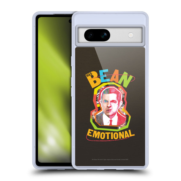 Mr. Bean Graphic Art Bean Emotional Soft Gel Case for Google Pixel 7a