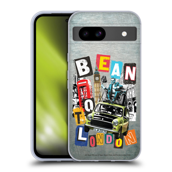Mr. Bean Graphic Art Bean To London Soft Gel Case for Google Pixel 8a