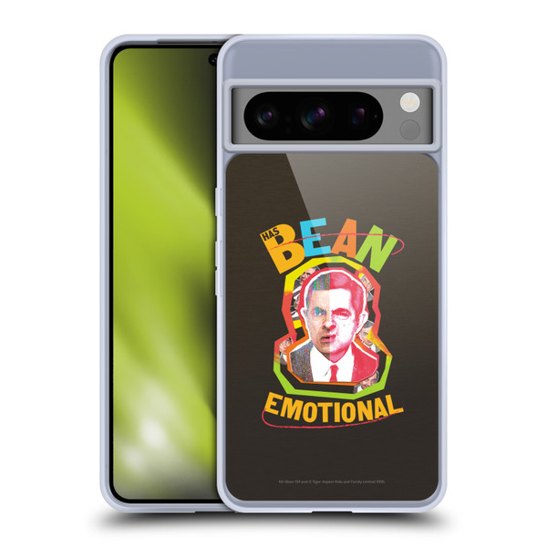 Mr. Bean Graphic Art Bean Emotional Soft Gel Case for Google Pixel 8 Pro