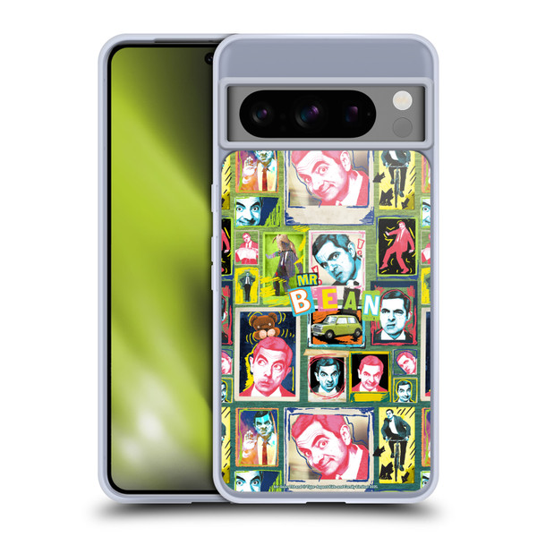 Mr. Bean Graphic Art Collage Soft Gel Case for Google Pixel 8 Pro