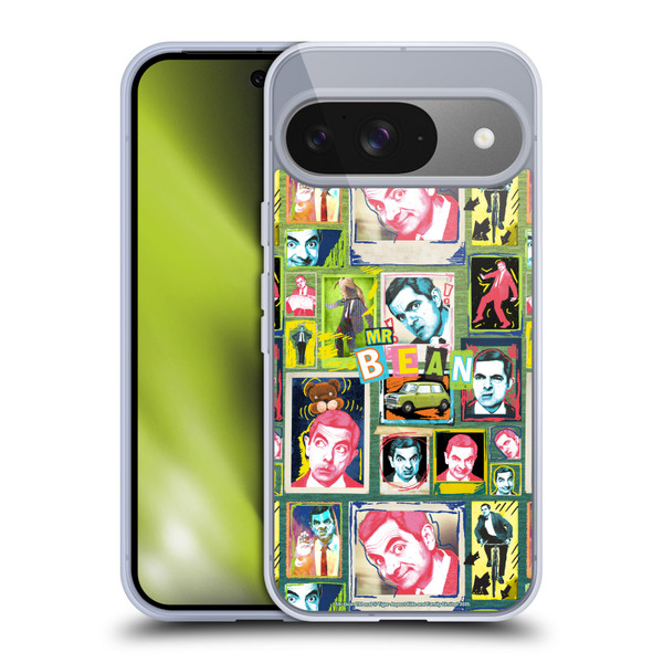 Mr. Bean Graphic Art Collage Soft Gel Case for Google Pixel 9 / Pixel 9 Pro