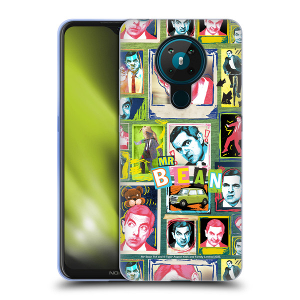 Mr. Bean Graphic Art Collage Soft Gel Case for Nokia 5.3