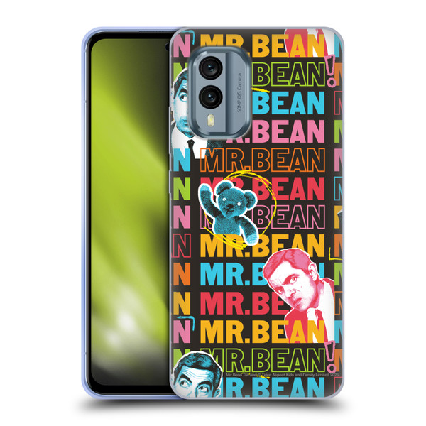 Mr. Bean Graphic Art With Teddy Soft Gel Case for Nokia X30