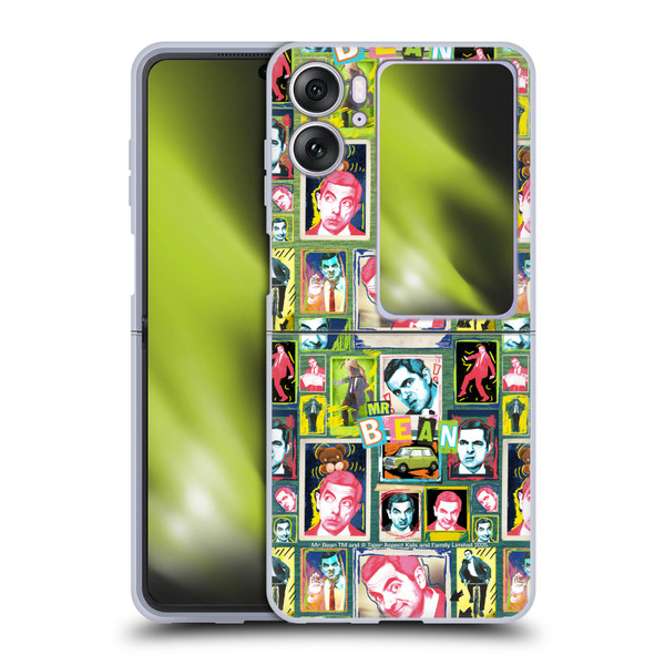 Mr. Bean Graphic Art Collage Soft Gel Case for OPPO Find N2 Flip