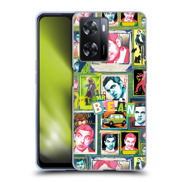 Mr. Bean Graphic Art Collage Soft Gel Case for OPPO A57s