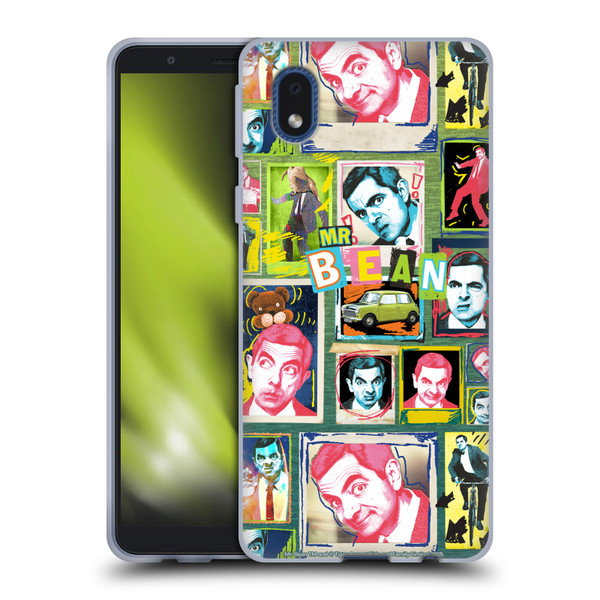 Mr. Bean Graphic Art Collage Soft Gel Case for Samsung Galaxy A01 Core (2020)