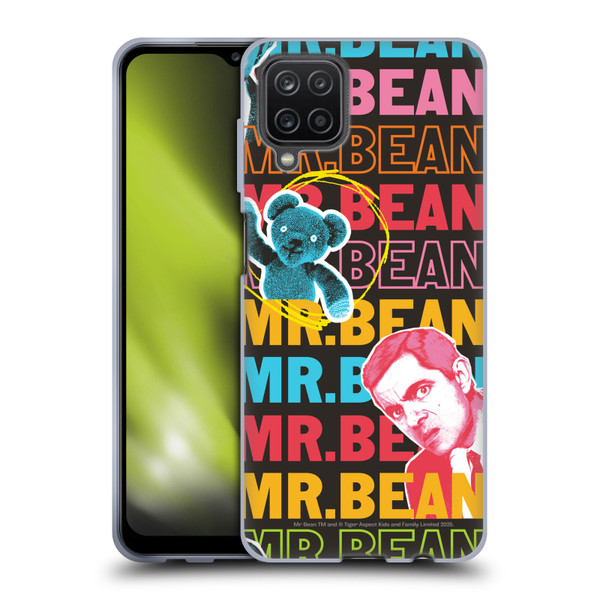 Mr. Bean Graphic Art With Teddy Soft Gel Case for Samsung Galaxy A12 (2020)
