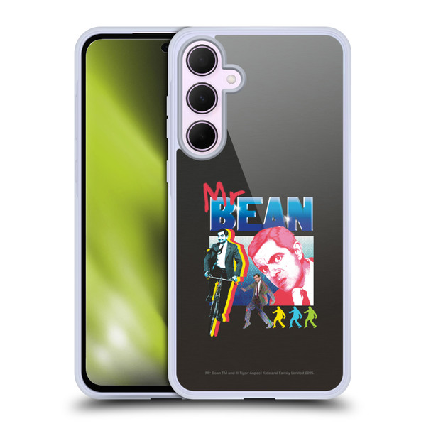 Mr. Bean Graphic Art Bike Soft Gel Case for Samsung Galaxy A35 5G