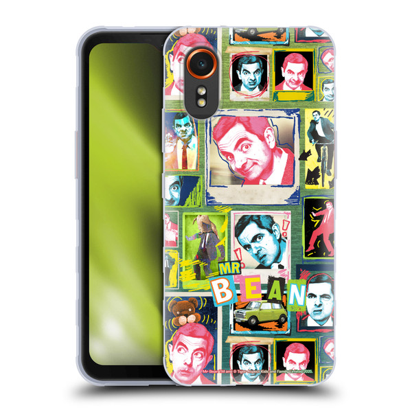 Mr. Bean Graphic Art Collage Soft Gel Case for Samsung Galaxy Xcover7 5G