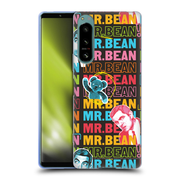 Mr. Bean Graphic Art With Teddy Soft Gel Case for Sony Xperia 5 IV