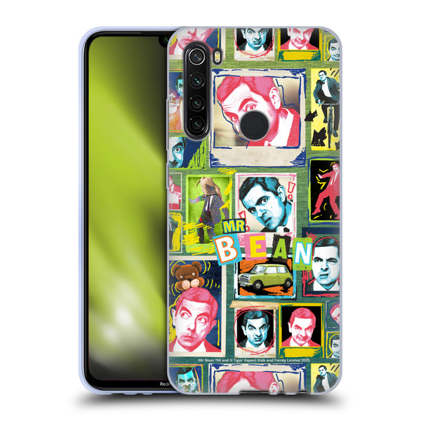 Mr. Bean Graphic Art Collage Soft Gel Case for Xiaomi Redmi Note 8T