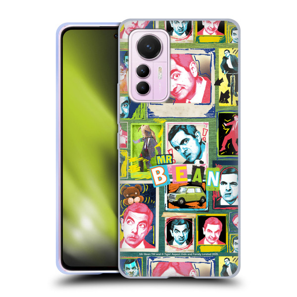 Mr. Bean Graphic Art Collage Soft Gel Case for Xiaomi 12 Lite