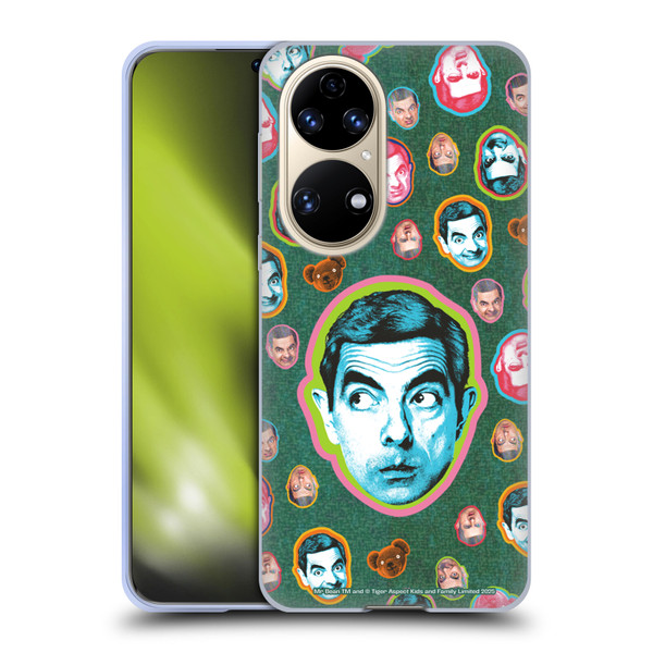 Mr. Bean Key Art Collage Soft Gel Case for Huawei P50
