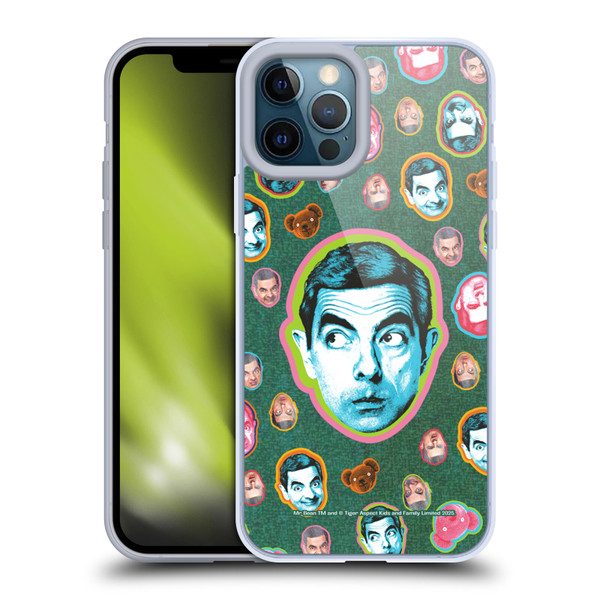 Mr. Bean Key Art Collage Soft Gel Case for Apple iPhone 12 Pro Max
