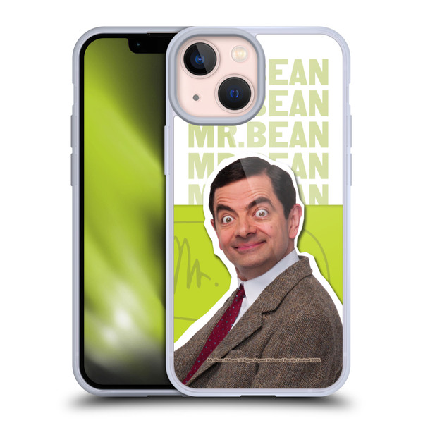 Mr. Bean Key Art Portrait Soft Gel Case for Apple iPhone 13 Mini