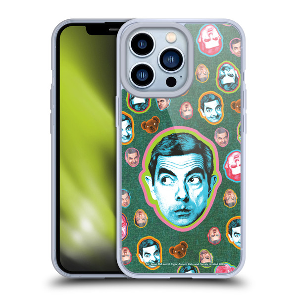 Mr. Bean Key Art Collage Soft Gel Case for Apple iPhone 13 Pro