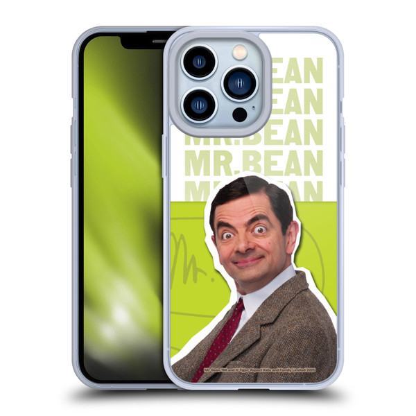 Mr. Bean Key Art Portrait Soft Gel Case for Apple iPhone 13 Pro