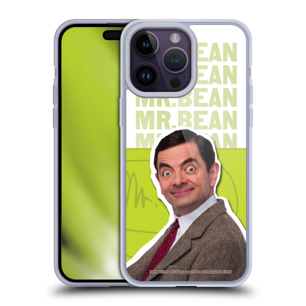 Mr. Bean Key Art Portrait Soft Gel Case for Apple iPhone 14 Pro Max