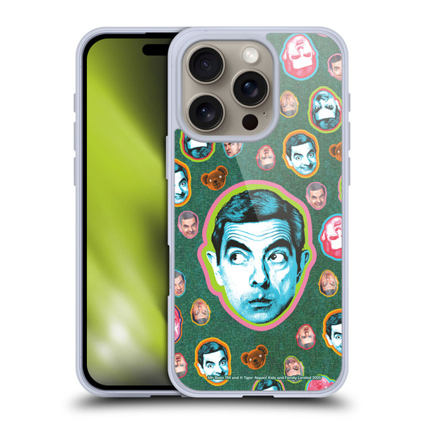 Mr. Bean Key Art Collage Soft Gel Case for Apple iPhone 16 Pro