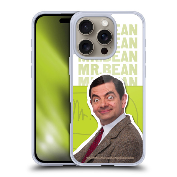 Mr. Bean Key Art Portrait Soft Gel Case for Apple iPhone 16 Pro
