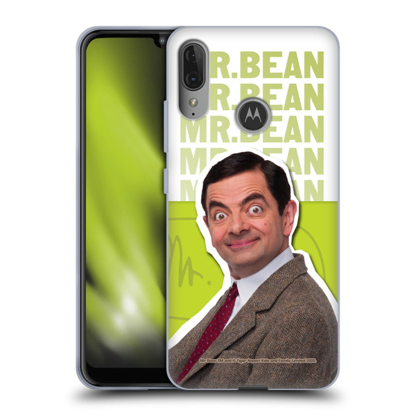 Mr. Bean Key Art Portrait Soft Gel Case for Motorola Moto E6 Plus