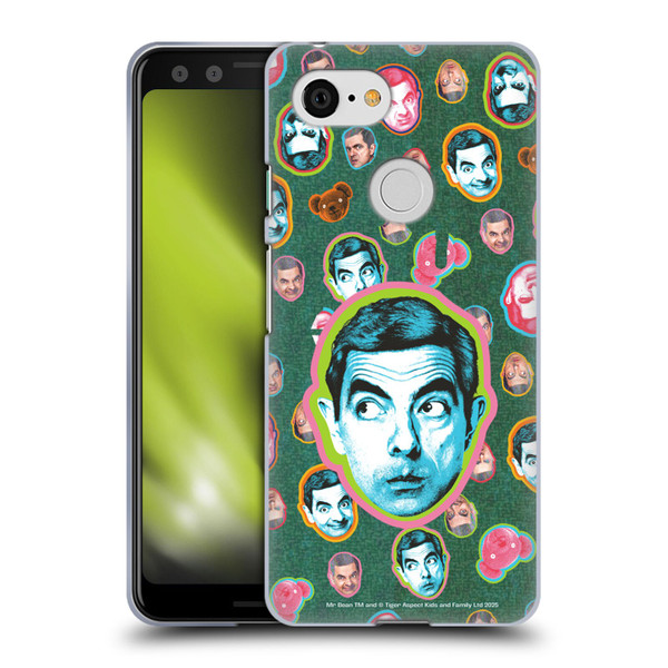 Mr. Bean Key Art Collage Soft Gel Case for Google Pixel 3