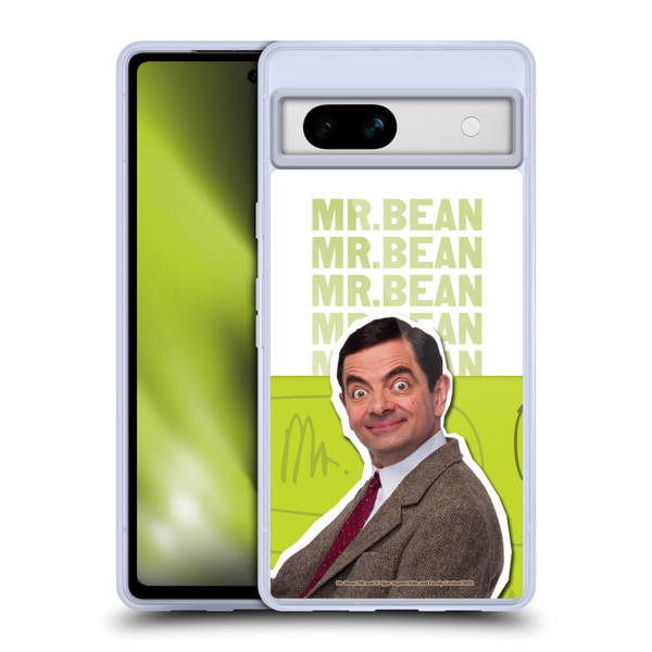 Mr. Bean Key Art Portrait Soft Gel Case for Google Pixel 7a