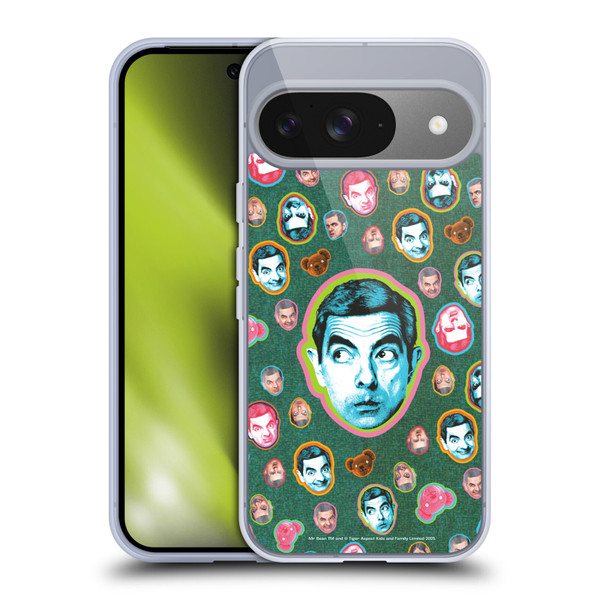 Mr. Bean Key Art Collage Soft Gel Case for Google Pixel 9 / Pixel 9 Pro