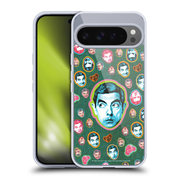 Mr. Bean Key Art Collage Soft Gel Case for Google Pixel 9 Pro XL