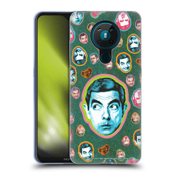 Mr. Bean Key Art Collage Soft Gel Case for Nokia 5.3