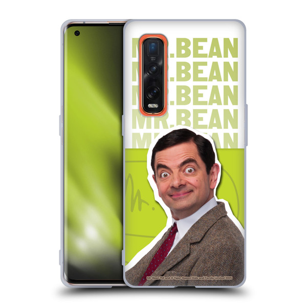 Mr. Bean Key Art Portrait Soft Gel Case for OPPO Find X2 Pro 5G