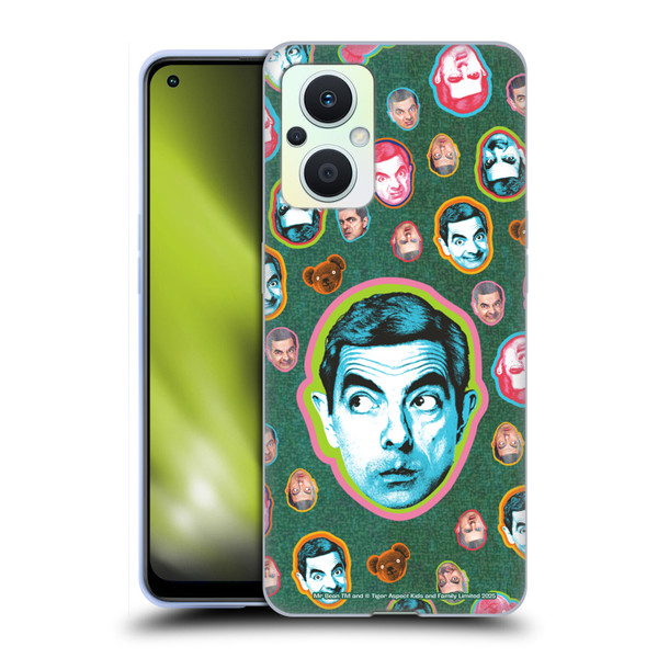 Mr. Bean Key Art Collage Soft Gel Case for OPPO Reno8 Lite