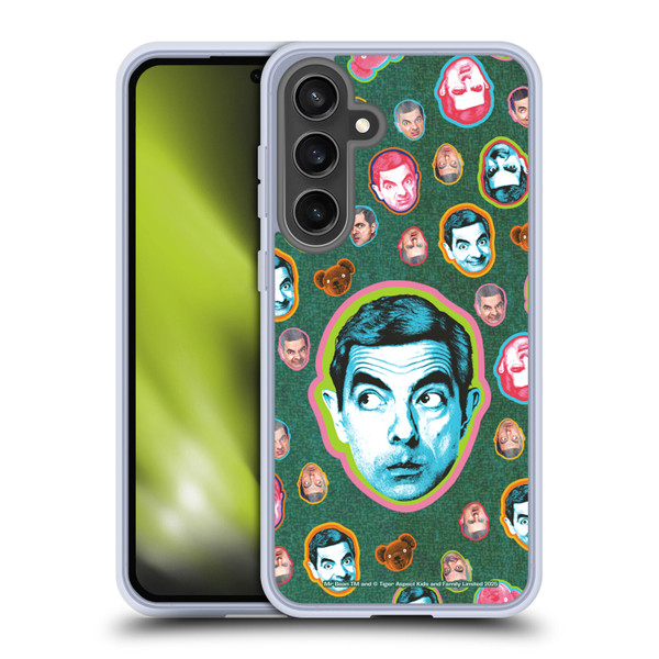 Mr. Bean Key Art Collage Soft Gel Case for Samsung Galaxy S24 FE