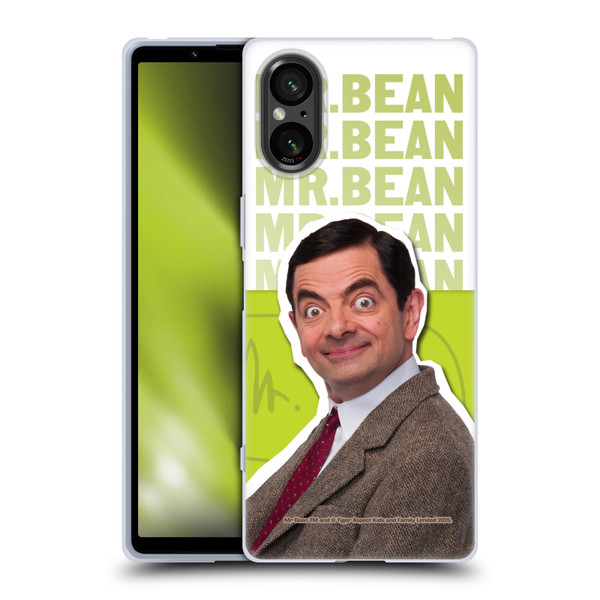 Mr. Bean Key Art Portrait Soft Gel Case for Sony Xperia 5 V 5G