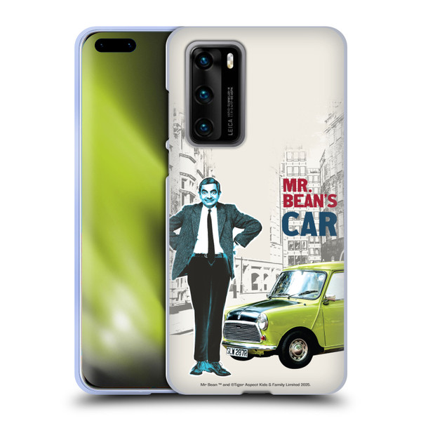 Mr. Bean London Art With Car Soft Gel Case for Huawei P40 5G